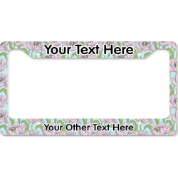 Wild Tulips License Plate Frame - Style B (Personalized)