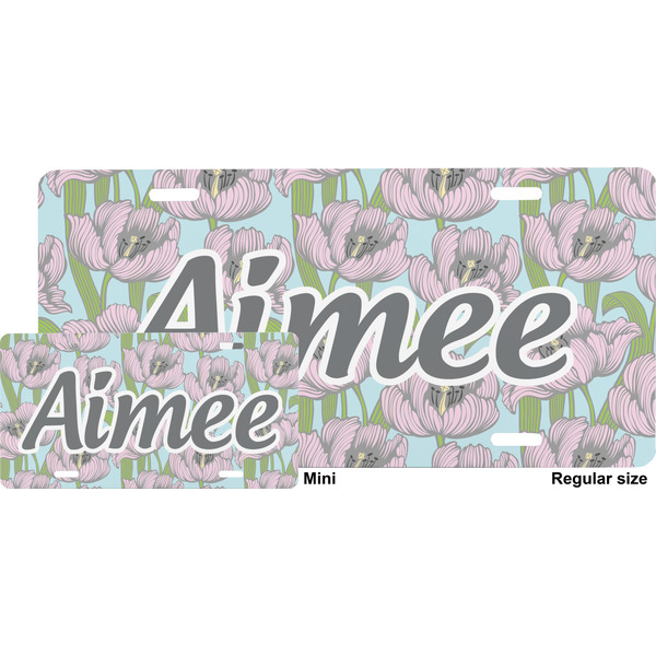 Wild Tulips License Plate (Sizes)