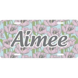 Wild Tulips Front License Plate (Personalized)