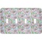 Wild Tulips Light Switch Cover (4 Toggle Plate)