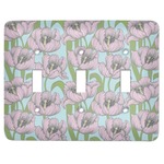 Wild Tulips Light Switch Cover (3 Toggle Plate)