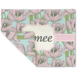 Wild Tulips Double-Sided Linen Placemat - Single w/ Name or Text