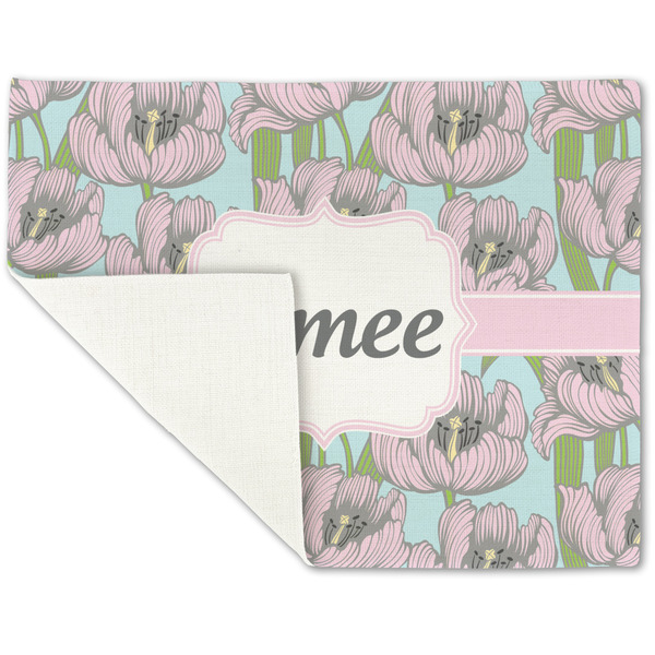 Wild Tulips Linen Placemat - Folded Corner (single side)