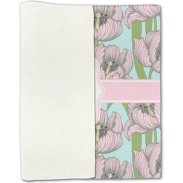 Wild Tulips Linen Placemat - Folded Half