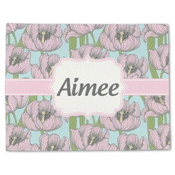 Wild Tulips Single-Sided Linen Placemat - Single w/ Name or Text