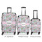 Wild Tulips Luggage Bags all sizes - With Handle