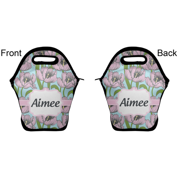 Wild Tulips Lunch Bag - Front and Back