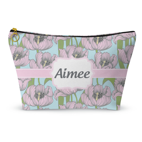 Custom Wild Tulips Makeup Bag - Small - 8.5"x4.5" (Personalized)