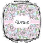Wild Tulips Compact Makeup Mirror (Personalized)
