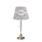 Wild Tulips Poly Film Empire Lampshade - On Stand