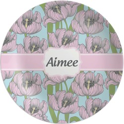 Wild Tulips Melamine Plate (Personalized)