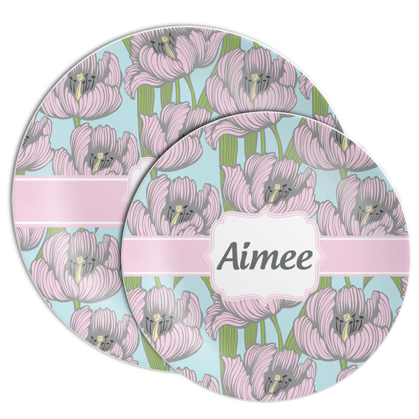 Wild Tulips Melamine Plates - PARENT/MAIN