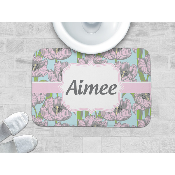 Wild Tulips Memory Foam Bath Mat - LIFESTYLE 34x21