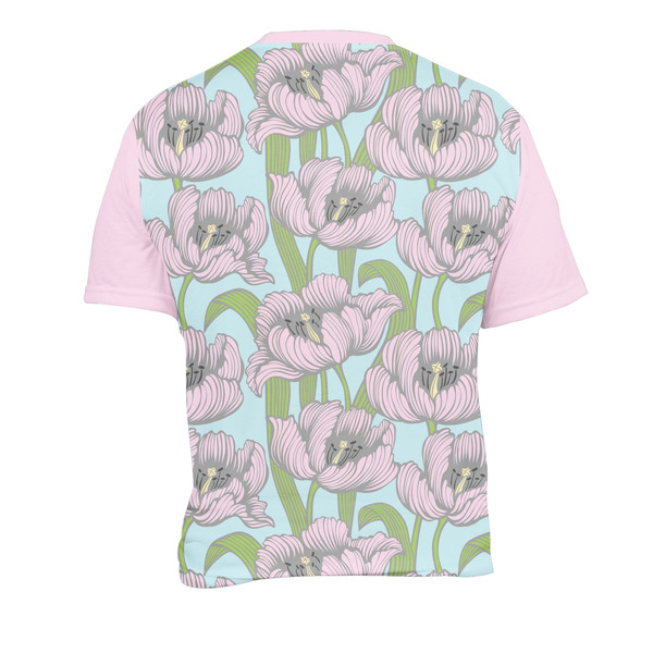 Wild Tulips Men's Crew Neck T Shirt Medium - Back