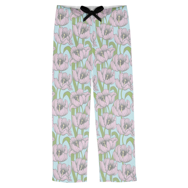 Custom Wild Tulips Mens Pajama Pants - 2XL