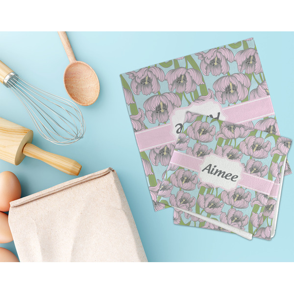 Wild Tulips Microfiber Dish Rag - LIFESTYLE