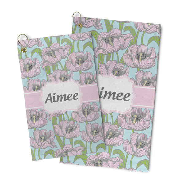 Wild Tulips Microfiber Golf Towel - PARENT/MAIN