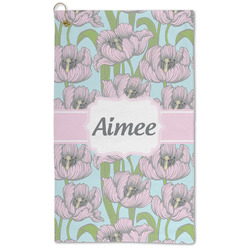 Wild Tulips Microfiber Golf Towel (Personalized)