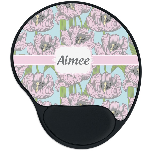 Custom Wild Tulips Mouse Pad with Wrist Support