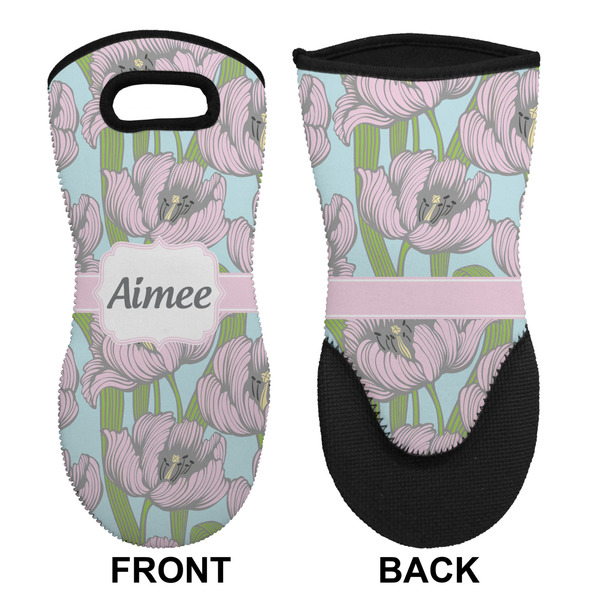 Wild Tulips Neoprene Oven Mitt (Front & Back)