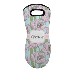 Wild Tulips Neoprene Oven Mitt w/ Name or Text
