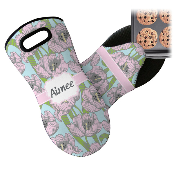 Wild Tulips Neoprene Oven Mitt