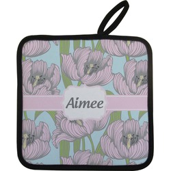 Wild Tulips Pot Holder w/ Name or Text