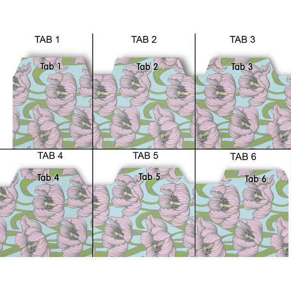 Wild Tulips Page Dividers - Set of 6 - Approval