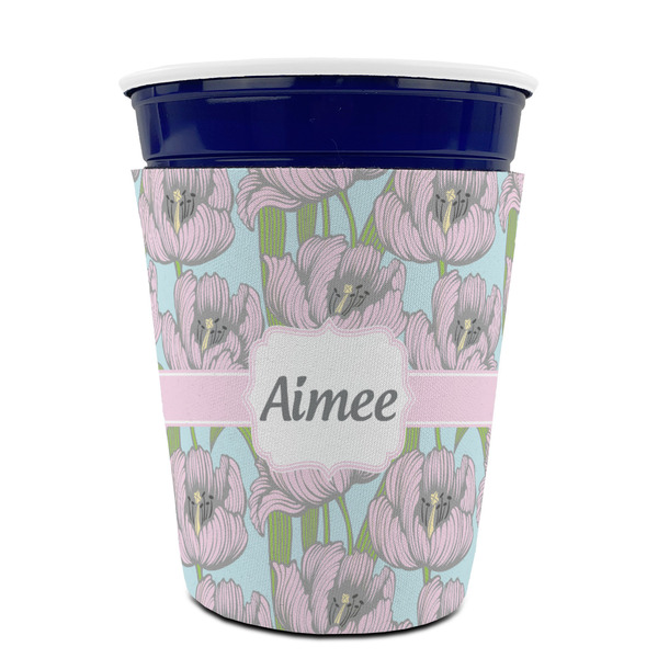 Wild Tulips Party Cup Sleeves - without bottom - FRONT (on cup)