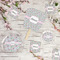 Wild Tulips Party Supplies Combination Image - All items - Plates, Coasters, Fans