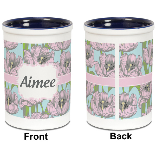 Wild Tulips Pencil Holder - Blue - approval