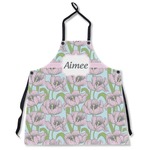 Wild Tulips Apron Without Pockets w/ Name or Text