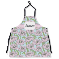 Wild Tulips Apron Without Pockets w/ Name or Text