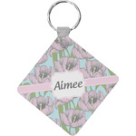Wild Tulips Diamond Plastic Keychain w/ Name or Text