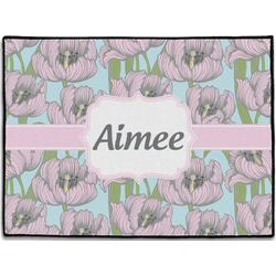 Wild Tulips Door Mat (Personalized)