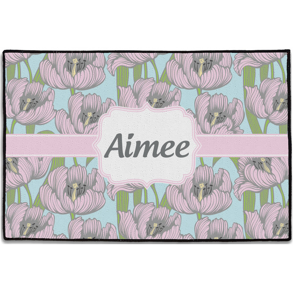 Wild Tulips Personalized Door Mat - 36x24 (APPROVAL)