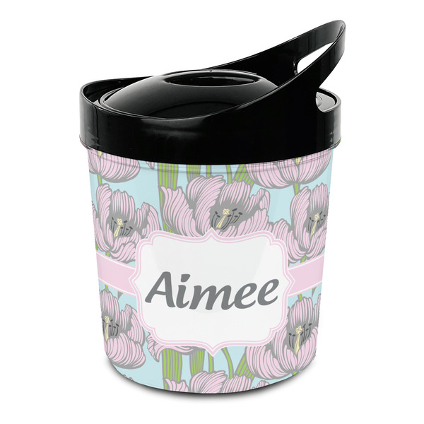 Custom Wild Tulips Plastic Ice Bucket (Personalized)