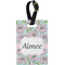 Wild Tulips Plastic Luggage Tag - Rectangular w/ Name or Text