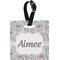 Wild Tulips Personalized Square Luggage Tag