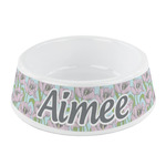 Wild Tulips Plastic Dog Bowl - Small (Personalized)
