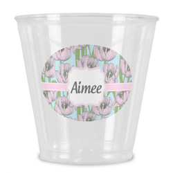 Wild Tulips Plastic Shot Glass (Personalized)