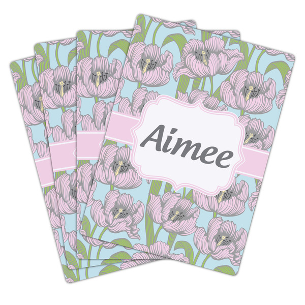 Wild Tulips Playing Cards - Hand Back View