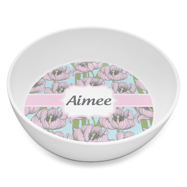 Custom Wild Tulips Melamine Bowl - 8 oz (Personalized)