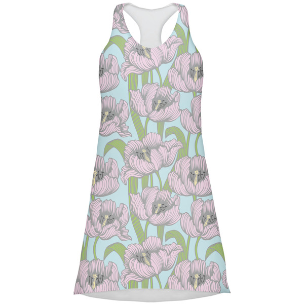 Custom Wild Tulips Racerback Dress - Large
