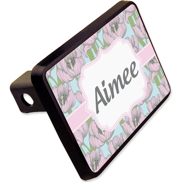 Custom Wild Tulips Rectangular Trailer Hitch Cover - 2" (Personalized)