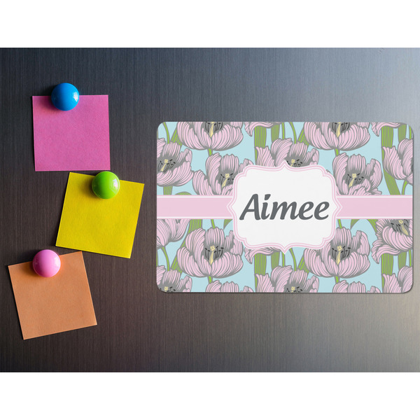 Wild Tulips Rectangular Fridge Magnet - LIFESTYLE