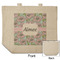 Wild Tulips Reusable Cotton Grocery Bag - Front & Back View