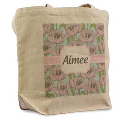 Wild Tulips Reusable Cotton Grocery Bag (Personalized)