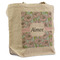 Wild Tulips Reusable Cotton Grocery Bag - Front View