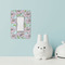 Wild Tulips Rocker Light Switch Covers - Single - IN CONTEXT